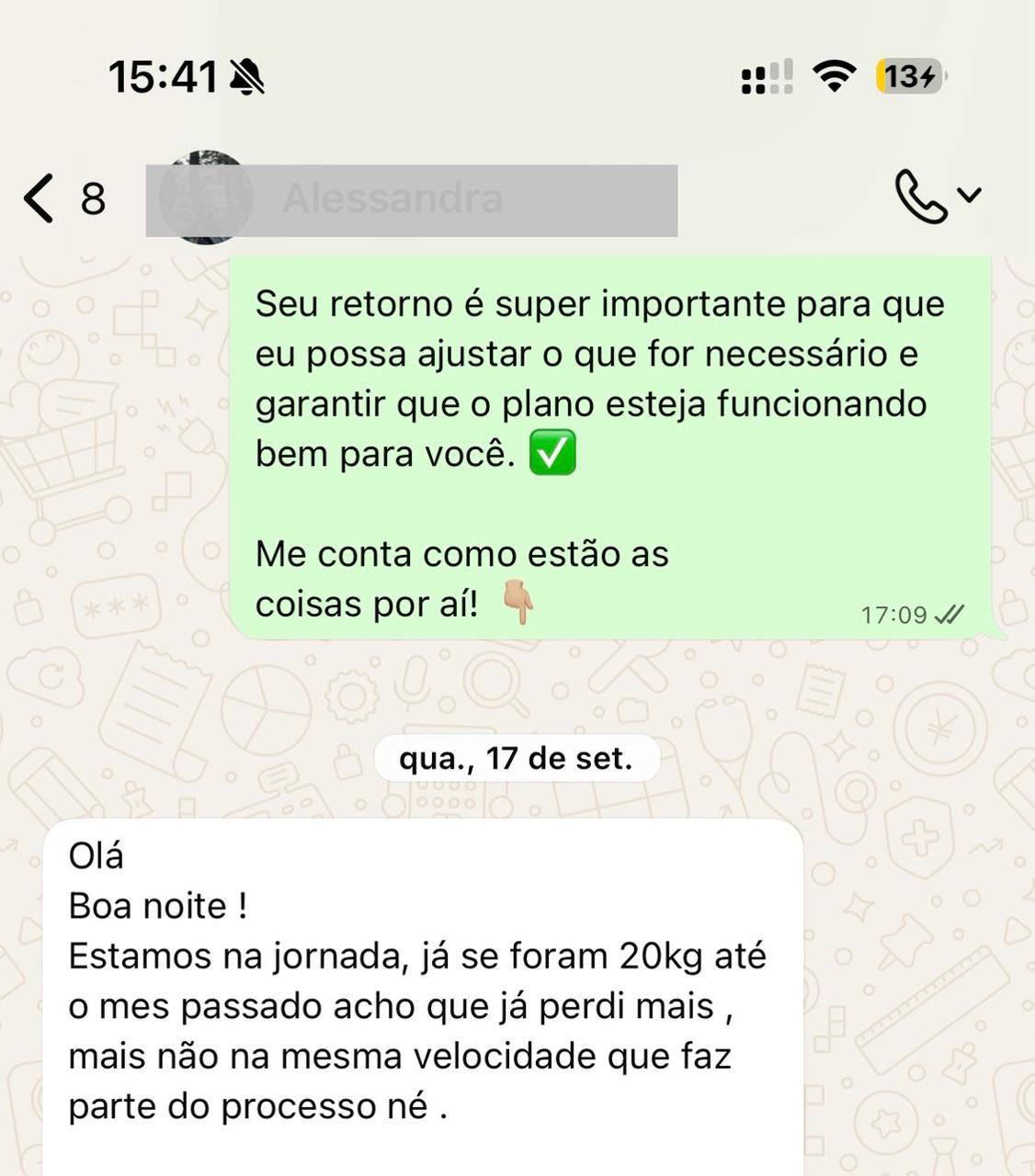 Emagreceu 20kg de gordura em 3 meses